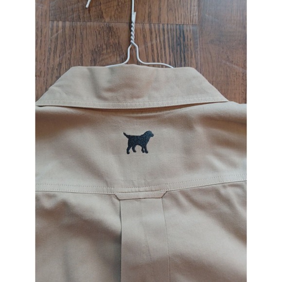 Labrador Apparel Long Sleeve Tan Khaki Medium Button Down Shirt Mens Medium - Picture 12 of 16